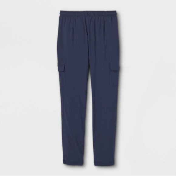 All In Motion Boys' XS 4/5 Navy Blue Lined Woven Quick Dry Pants w Cargo Pockets - Picture 2 of 3